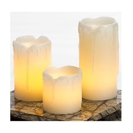 Rimports 3PK Mini Pillar Candle EXHBW19512CR